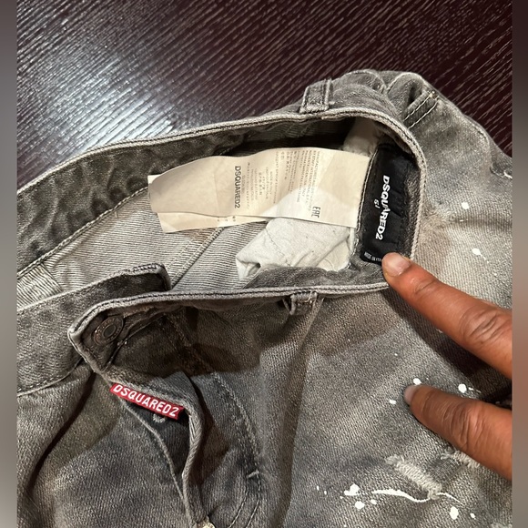 Dsquared Men’s Grey distressed denims size 36 waist - Picture 5 of 6